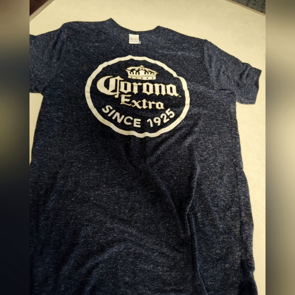Corona Tshirt size small,blue unisex!